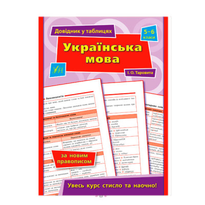 Энциклопедия 2в1 9789662849684 Украинский язык 5-6 кл в таблицах