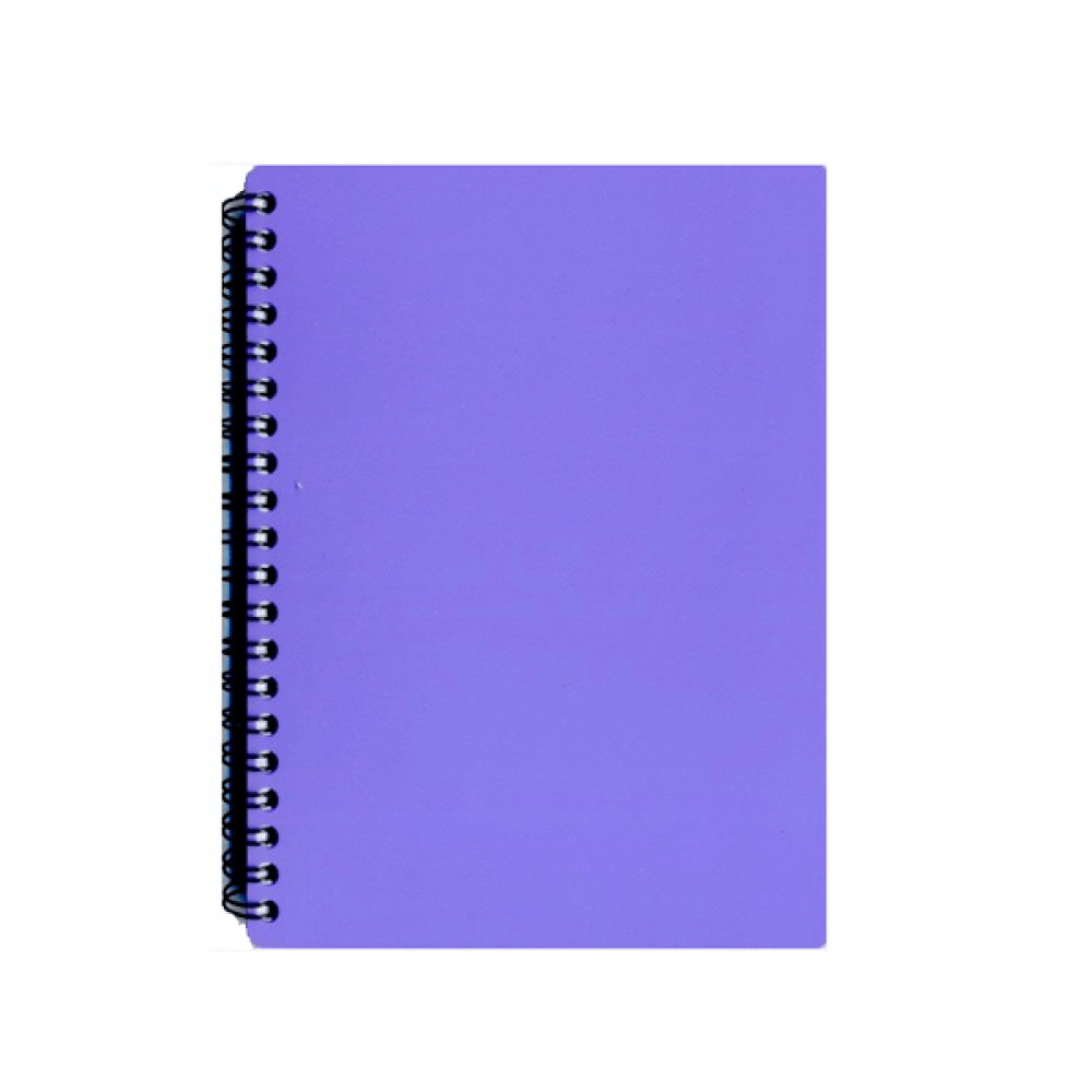 Блокнот В6 96 л (серия "Micro") ТВ6396-810 пластиковая обложка ,спирираль сбоку, фиолетовый