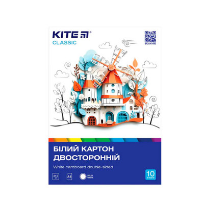 Бумага цветная А5 10л /10цветов самоклейка Kite K-294 Kite Classic **