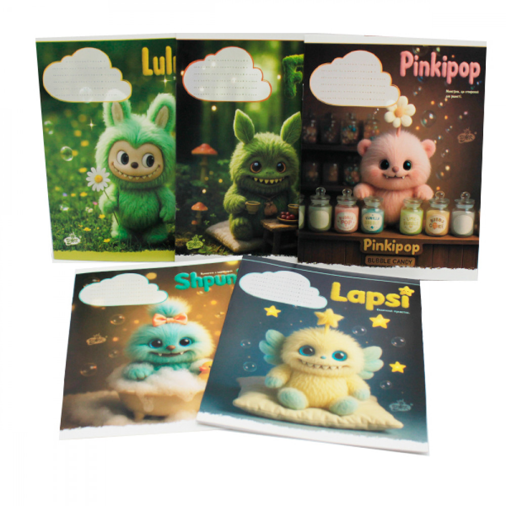 Тетрадь 12 л. = Бриск Лабубу ТВ-107 *