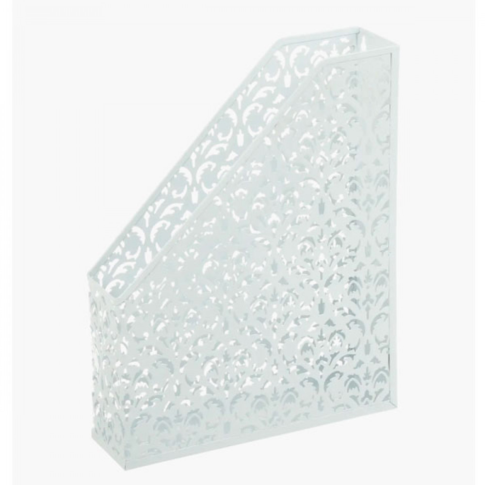 Лоток вертикальный BuroMAX ВМ6262-12 Barocco металлический белый