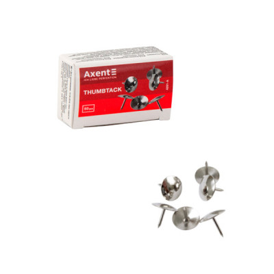 Кнопки "Axent" 4201 никел. (50шт)