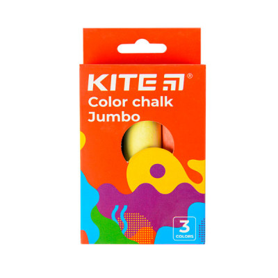 Мел цветной  3цв Kite Jumbo K22-077-2 Fantasy