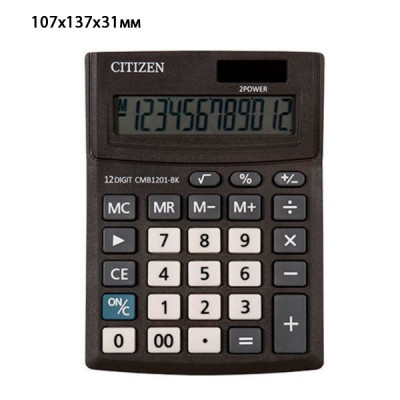Калькулятор "Citizen" CMB-1201 BK 12 разярядный