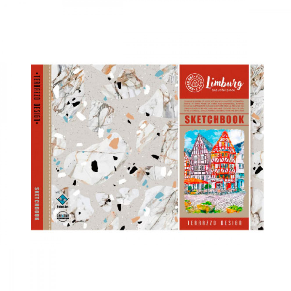 Скетчбук 197х145 36л чистый лист 7БЦ/БК293/02 21518 ламинация (офс)