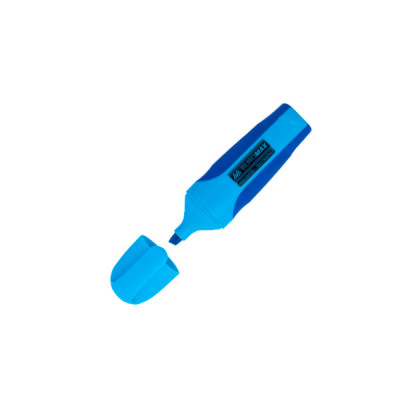 Маркер "BuroMAX" 8904-02 текстовый, neon, синий с резиновыми вставками