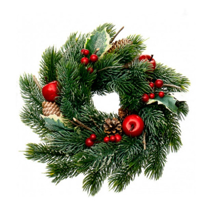 A Christmas Wreath out of Pine Cones tutorial. Новогодний венок из шишек. Видео урок
