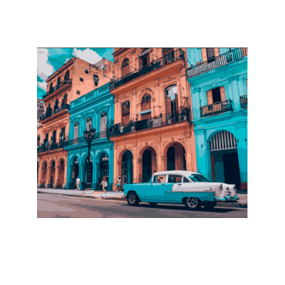 Набор картина по номерам 40х50 см "Красочная Куба" 10536-АС **