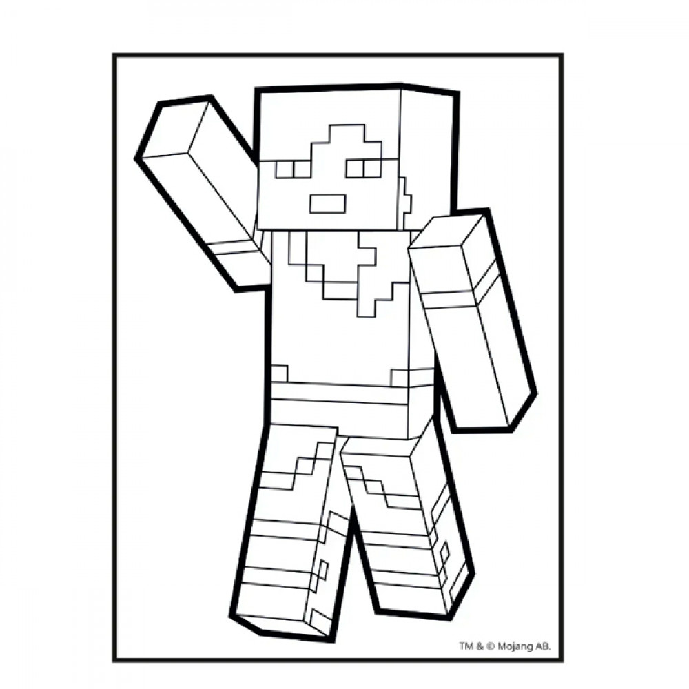 Раскраска А4 Yes Minecraft с наклейками 743221 8 страниц **