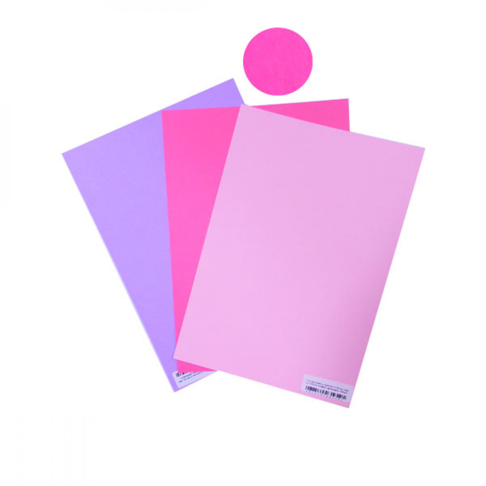 Бумага для дизайна "Colore" А4 200 г/м2 43 fucsia розовая