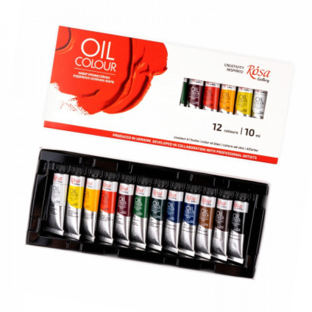 Краски масляные 12цв ROSA Gallery 131016 10мл **
