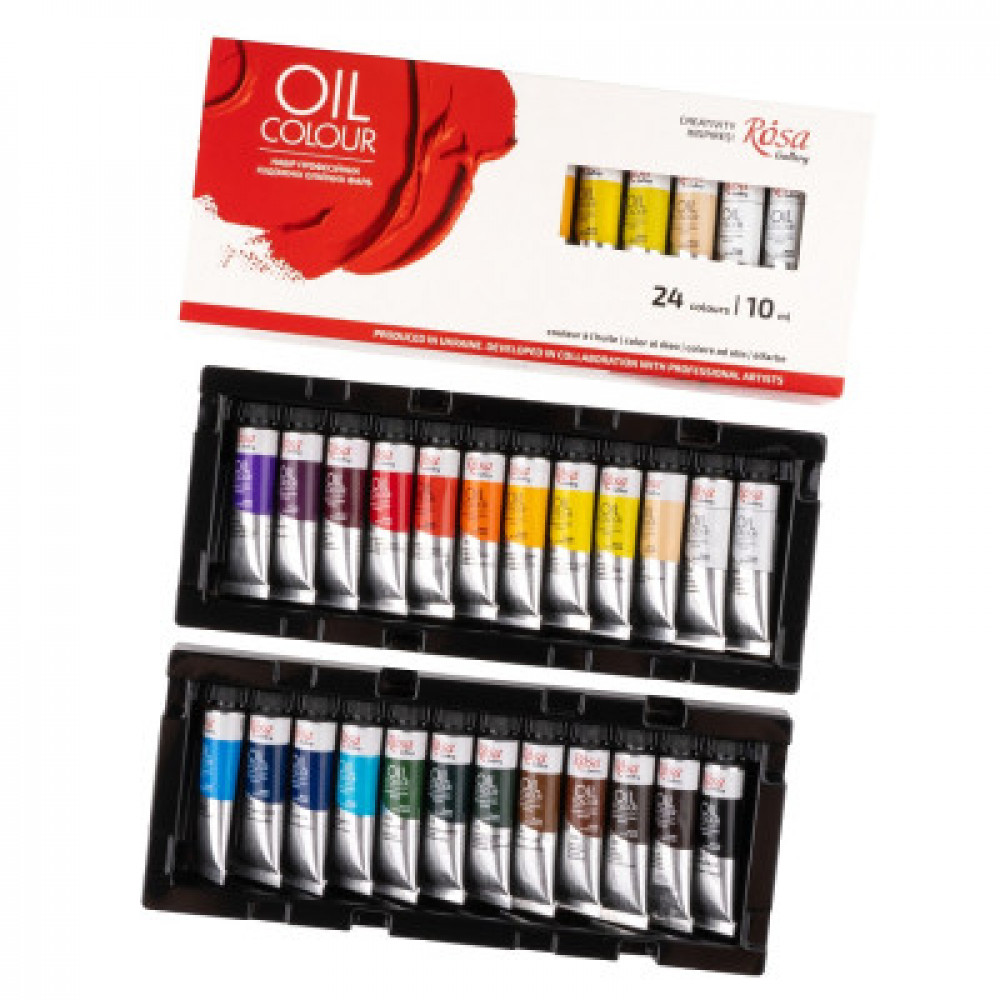 Краски масляные 24цв ROSA Gallery 131017 10мл **