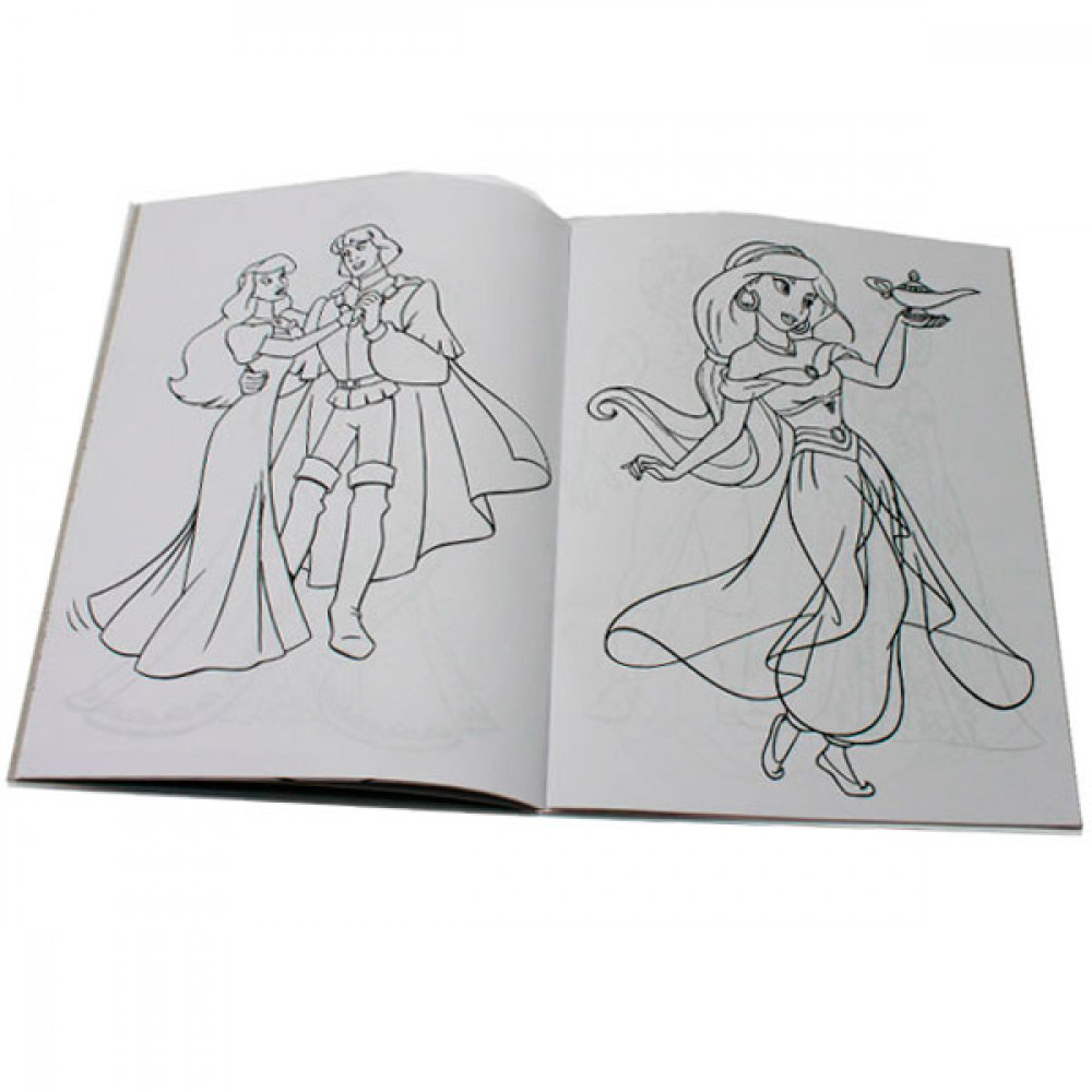 Раскраска А4 (4 листа) Disney princesses