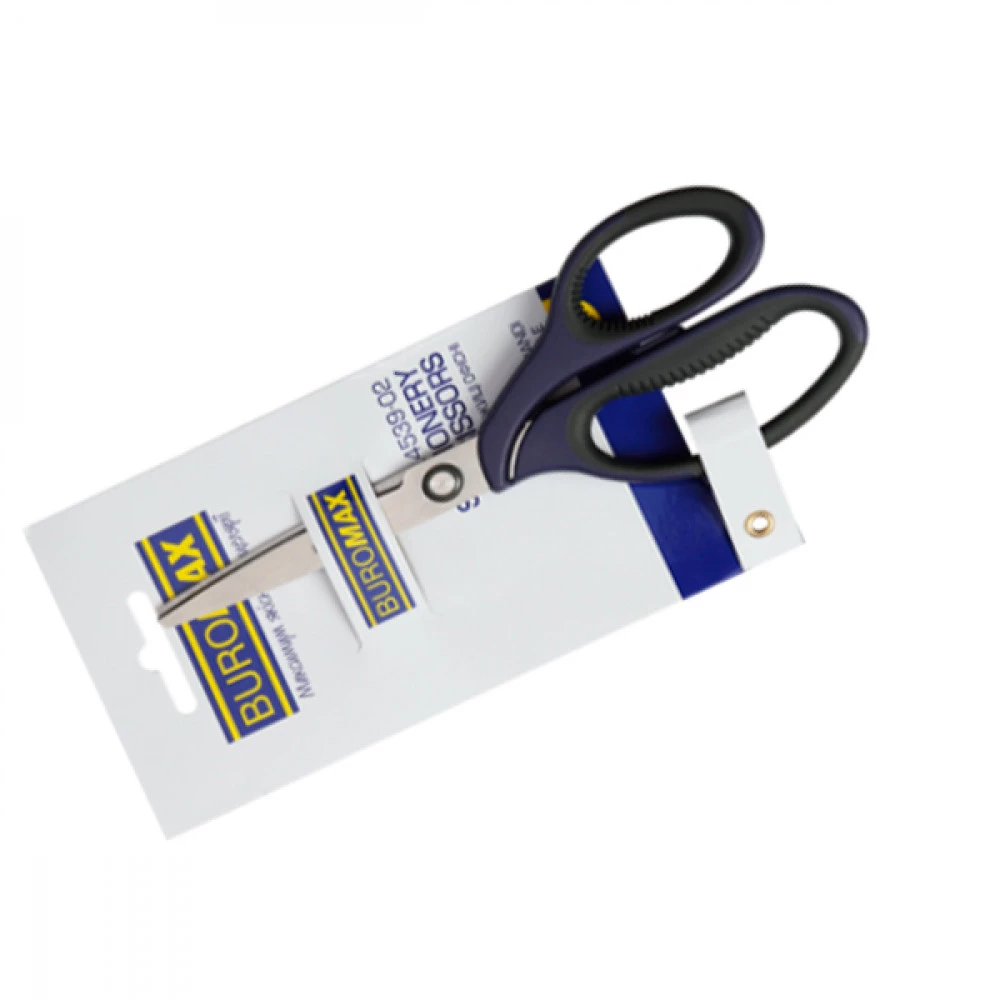 Офісні ножиці BuroMax ВМ4539-02 MORANDI STYLE 180мм сині