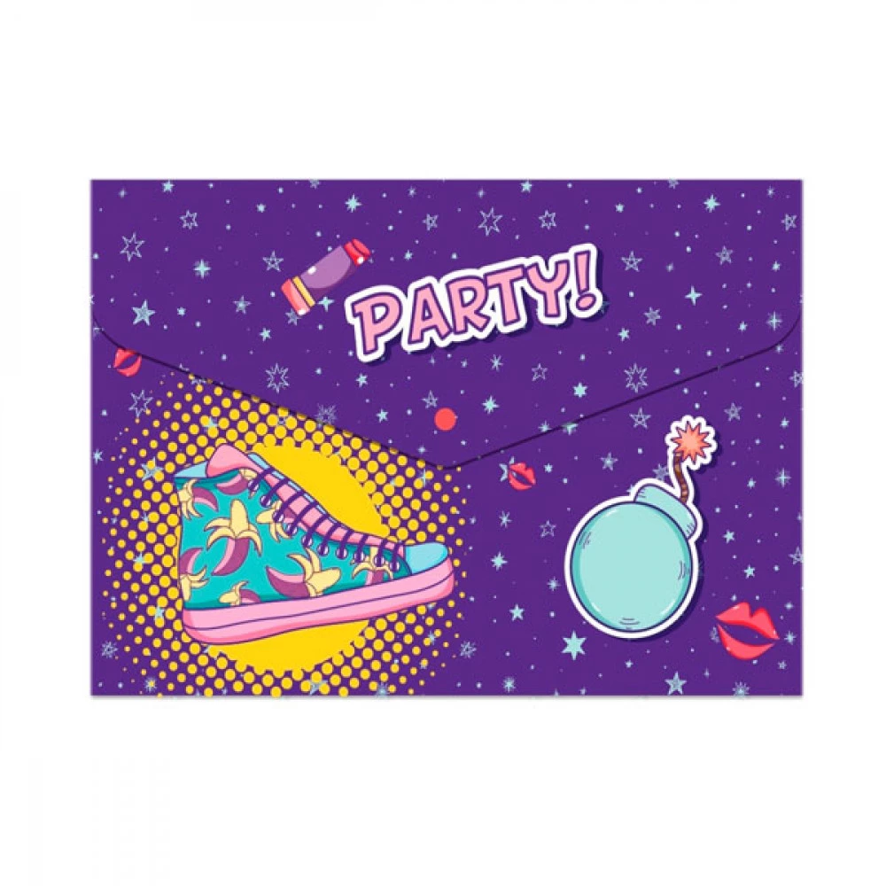 Папка - конверт пластиковий А5 CFS CF32013-08 на кнопці