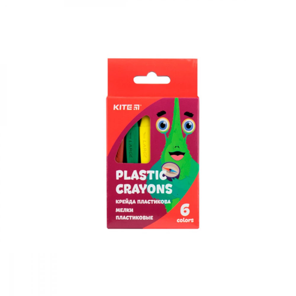 Крейда пластикова 6 кольорів "Kite" K19-072-6 "Jolliers"