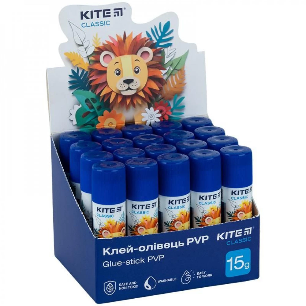 Клей-олівець Kite Classic K-1130 15гр з індекатором