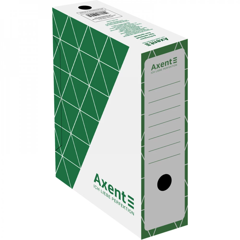 Короб архівний картонний А4 100мм AXENT 1732-04-A зелений