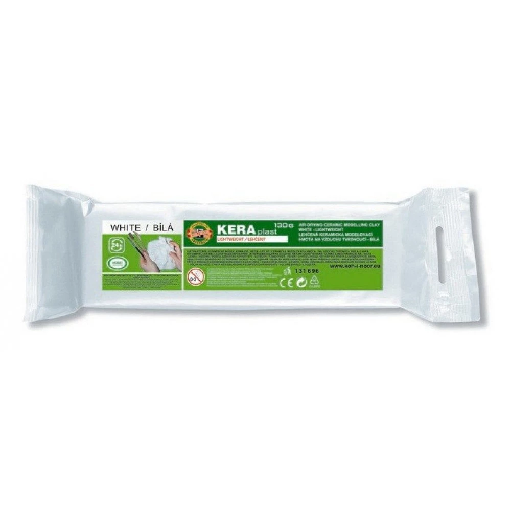 Глина 130 г біла KIN 131696 Keraplast