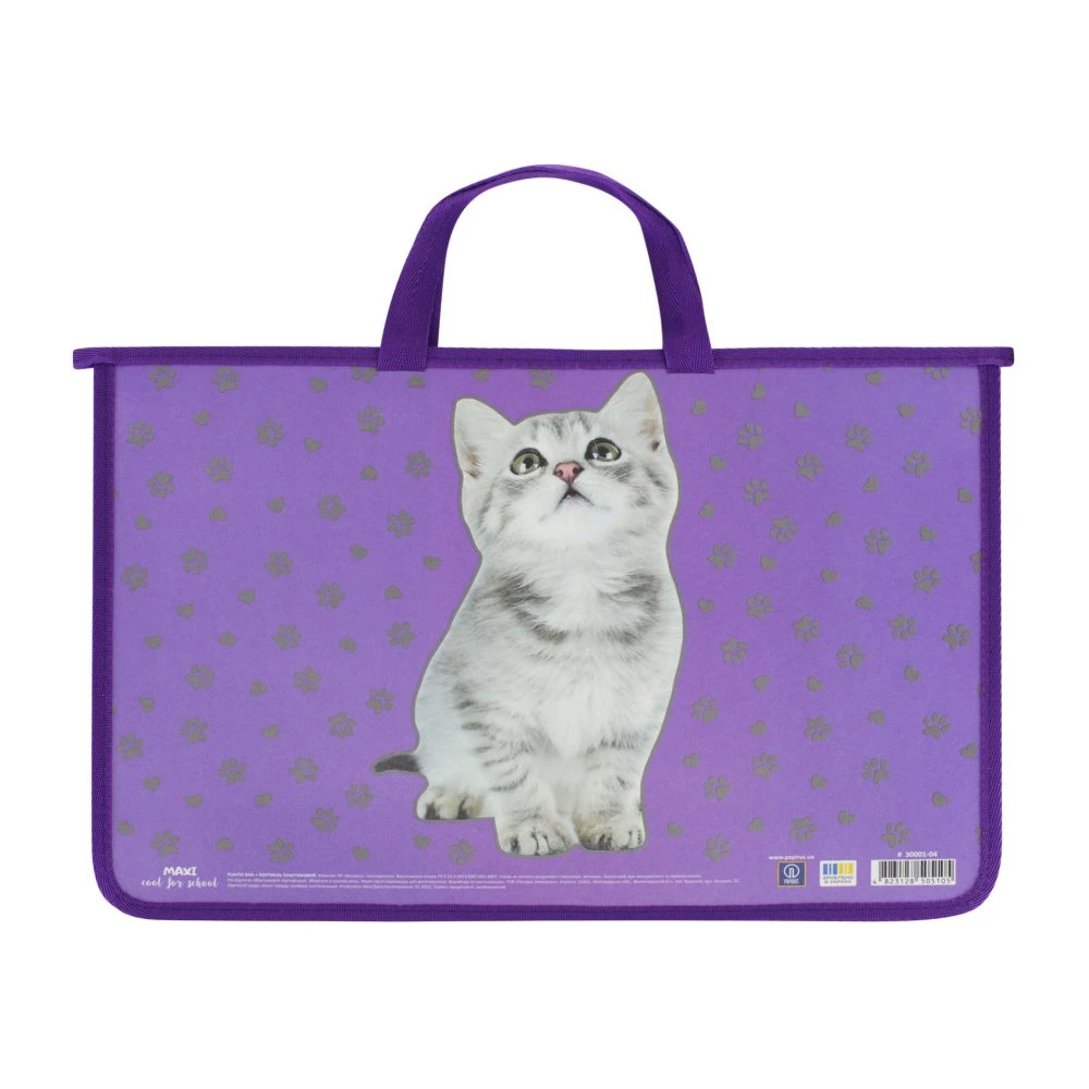 Портфель пластиковий А4 на блискавці Maxi MX30001-04