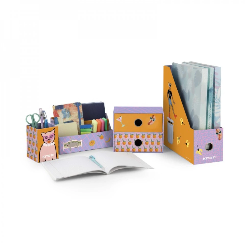 Органайзер настільний K22-357-03 4 предмети картонний ВВН