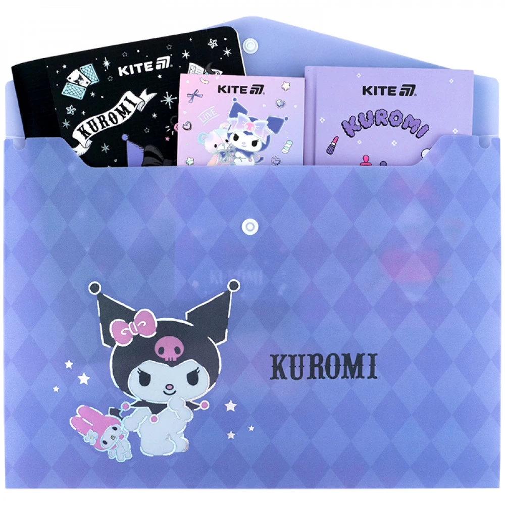 Папка – конверт пластикова А4 Kite HK25-244-1 на кнопці