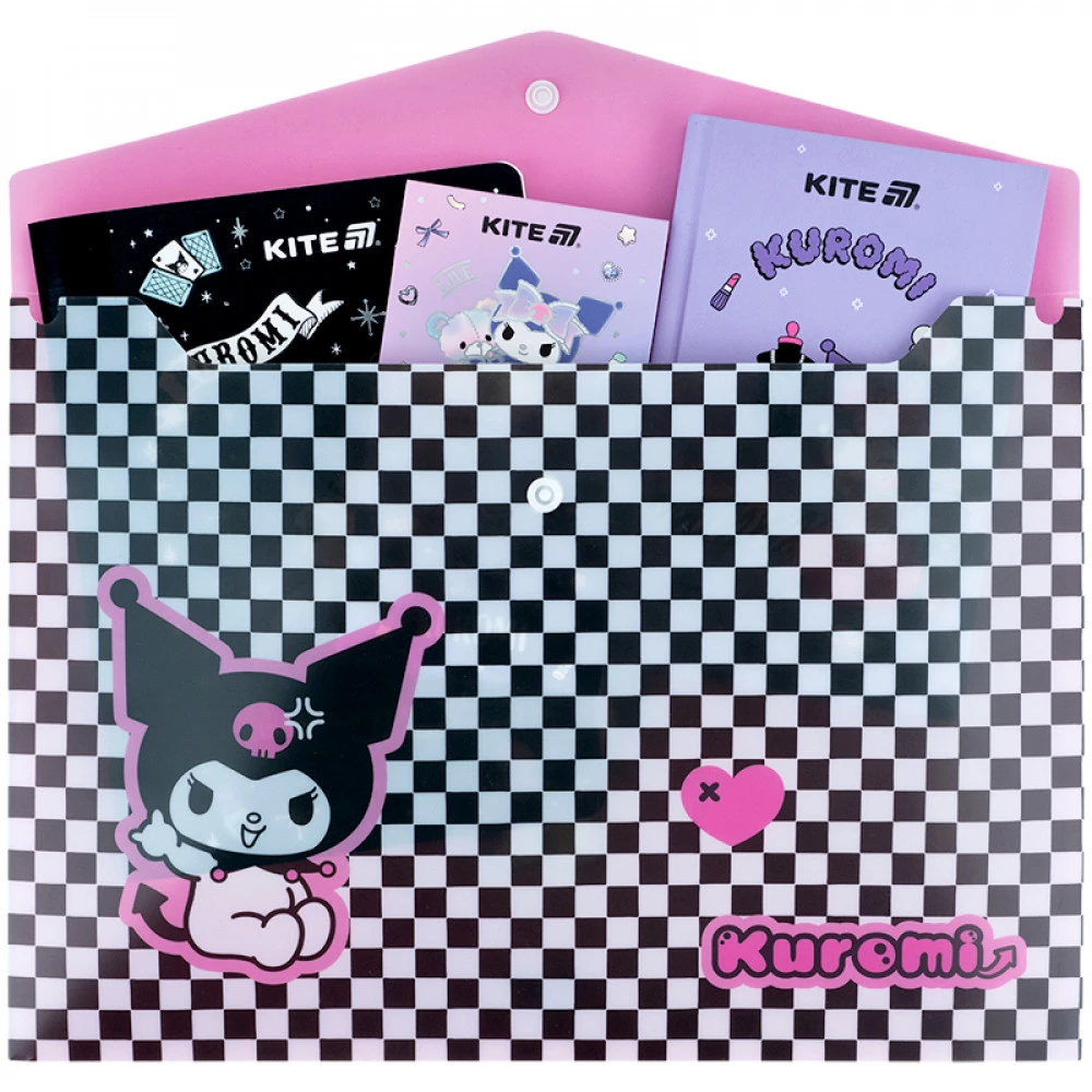 Папка – конверт пластикова А4 Kite HK25-244-2 на кнопці