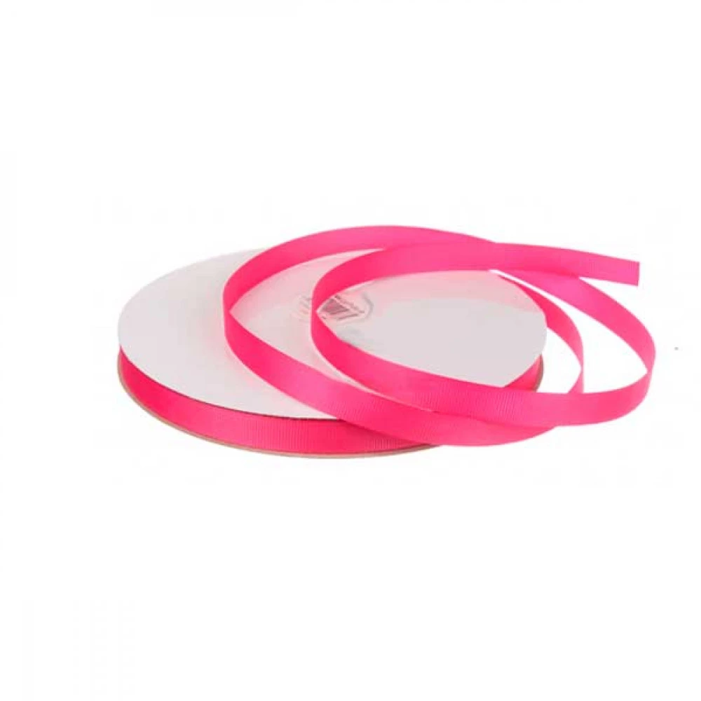 Стрічка репсова для декору 1,2см №28 (91,4м) т.-роз.