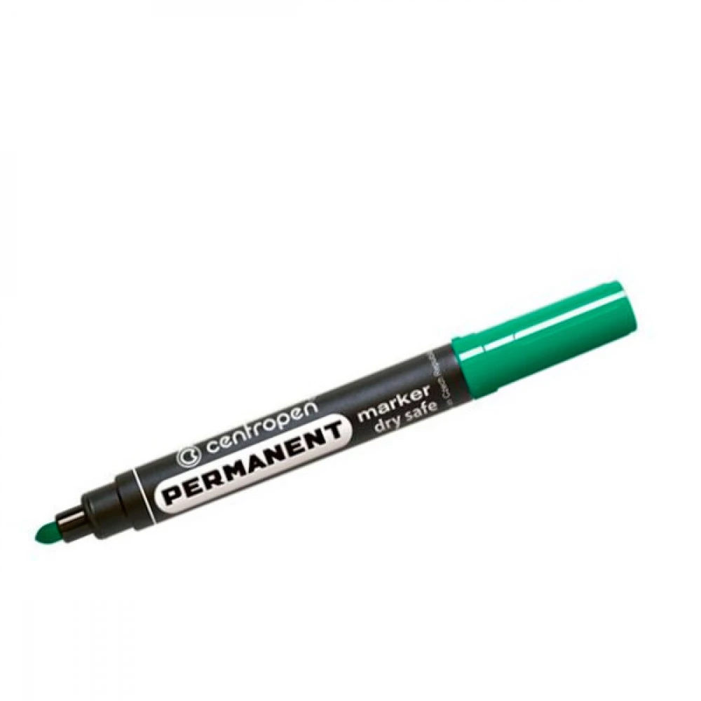 Маркер Centropen Dry Safe 8510 перманентний 2,5 мм зелений