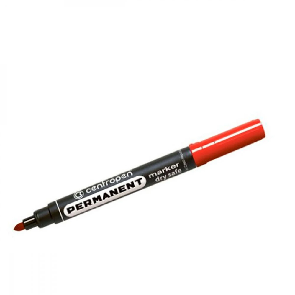 Маркер Centropen Dry Safe 8510 перманентний 2,5мм червоний