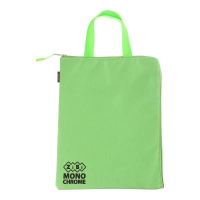 Папка-сумка для зошит А4 ZB705547-15 33х25х1см з 2 ручками вертикальна салатова