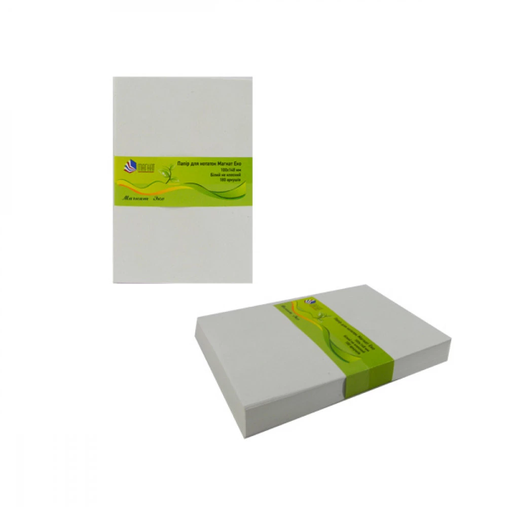 Блок паперу А6 180 аркушів "М" МЕ-0010 Еко білий (не склеєний)