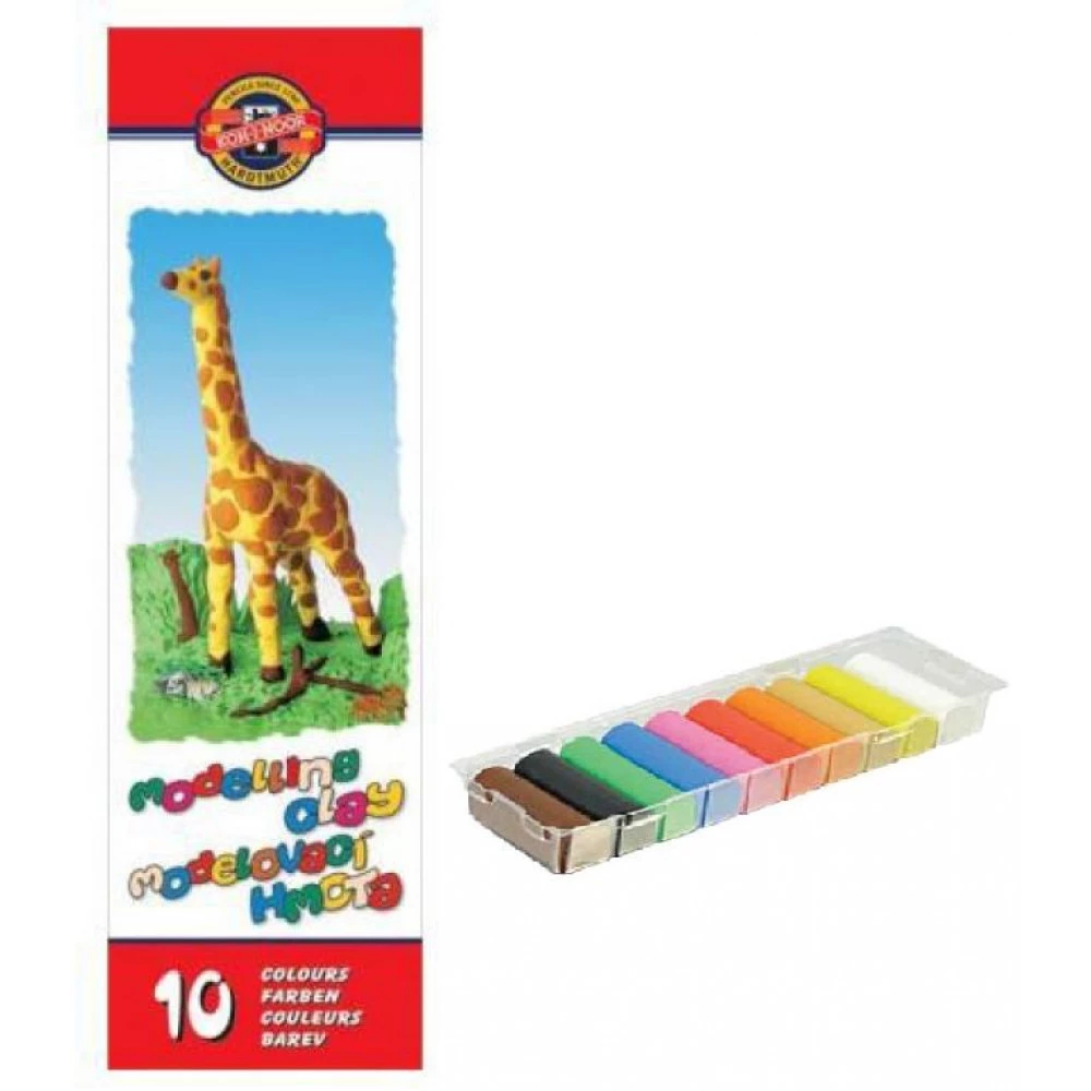 Пластилін "KIN" 131504 10 кольорів 200 г б/у