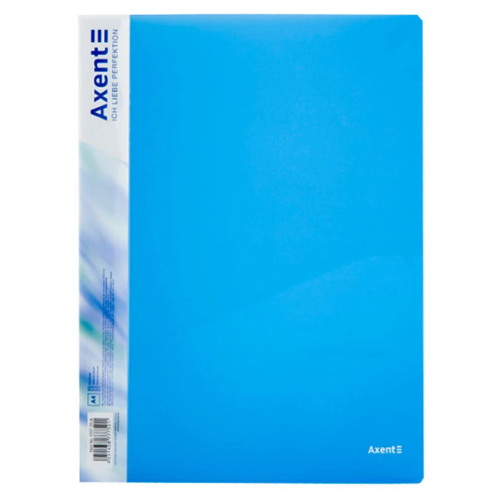 Папка пластикова А4 Axent 1207-22 на 2-х кільцях 25мм з кишенею прозр.