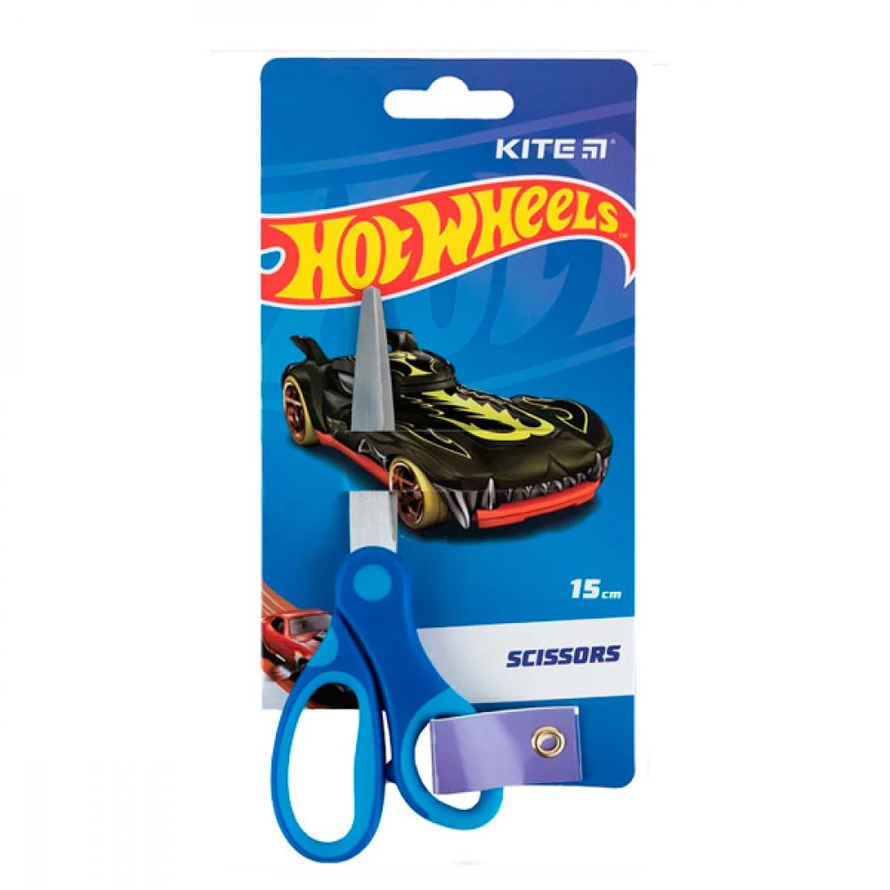 Ножиці дитячі Kite HW24-126 Hot Wheels 15см