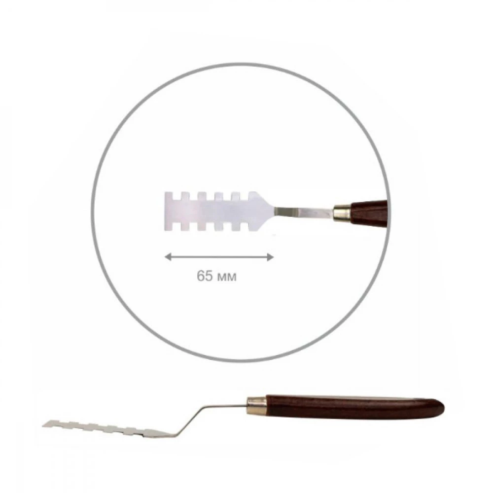 Мастихін "Rosa" №08 прямокутний 6,5 см