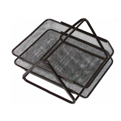 Лоток горизонтальний Optima O36308-01 2в1 металевий чорний