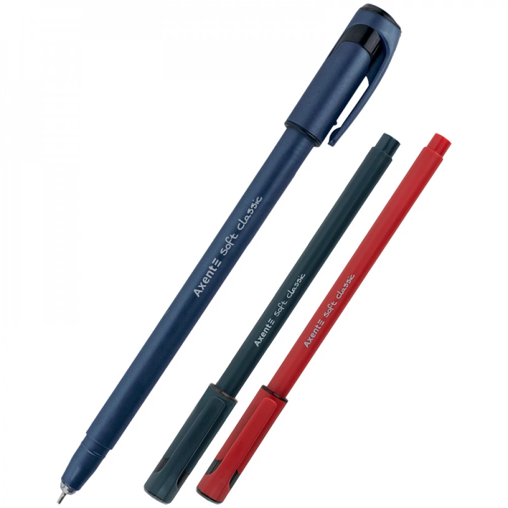 Ручка масляна Axent Soft Classic АВ1101-02 0,7 мм синя
