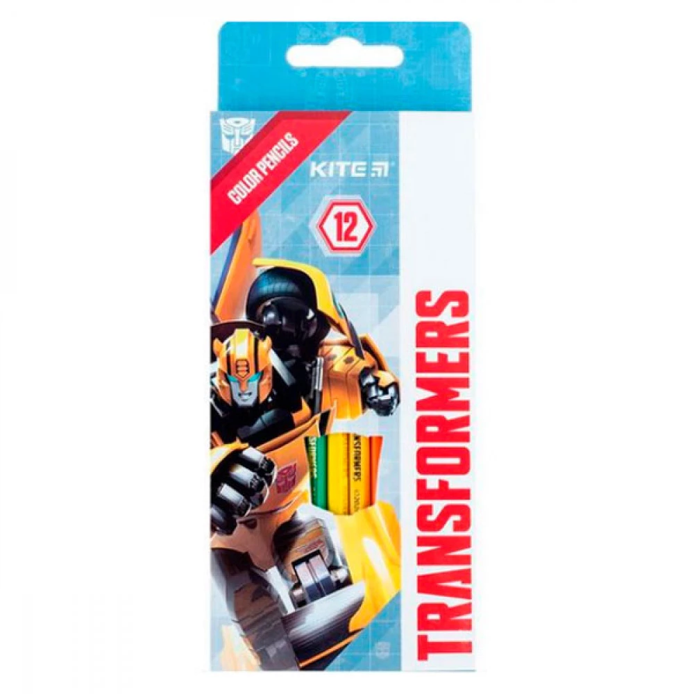 Олівці 12 кольорів Kite Transformers TF24-051