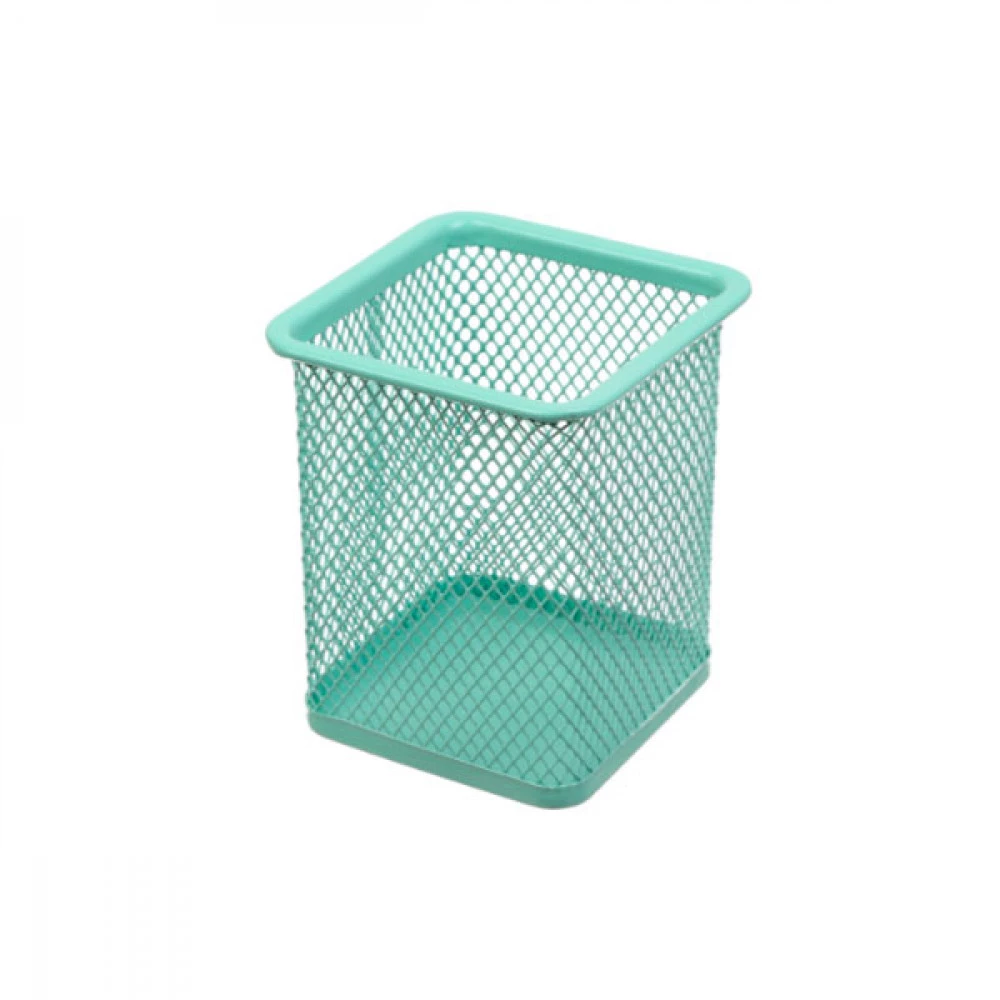 Підставка для ручок BuroMAX ВМ6201-38 Pastel метал квадратна м'ятна