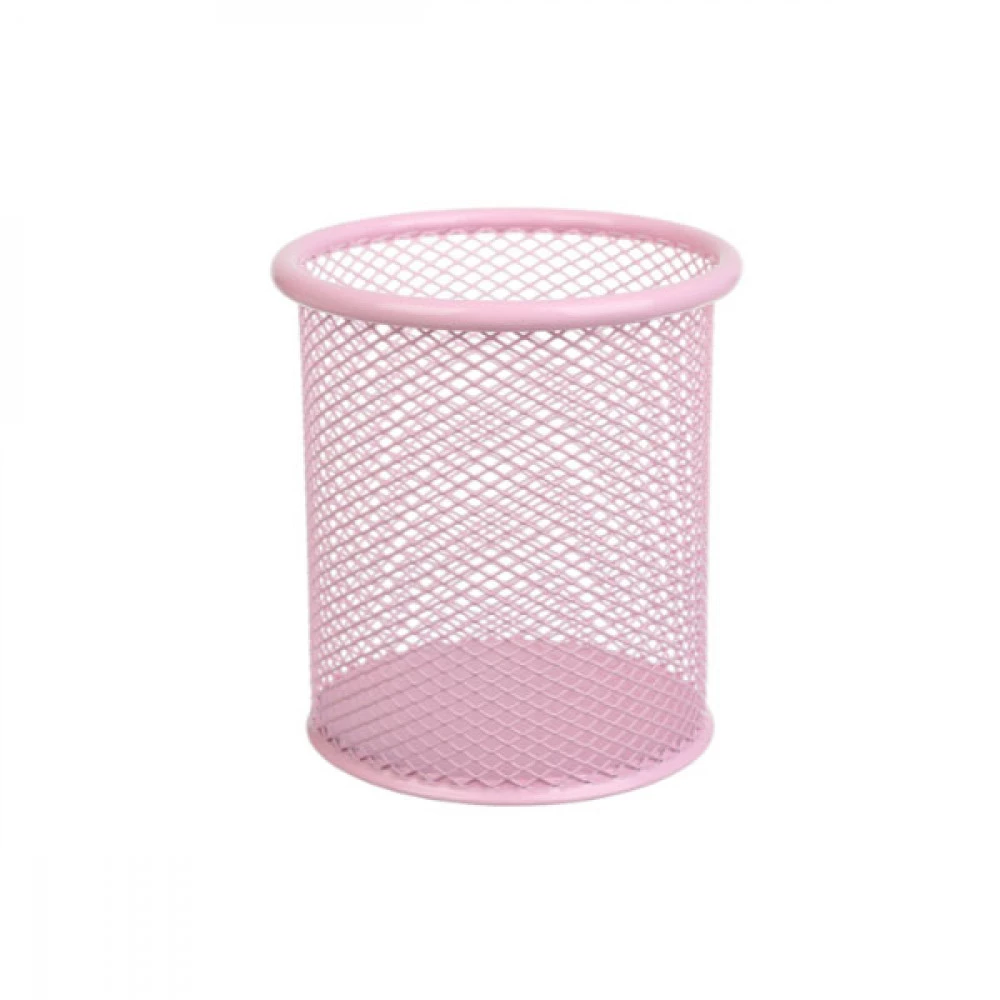 Підставка для ручок BuroMAX ВМ6202-10 Pastel метал кругла рожева