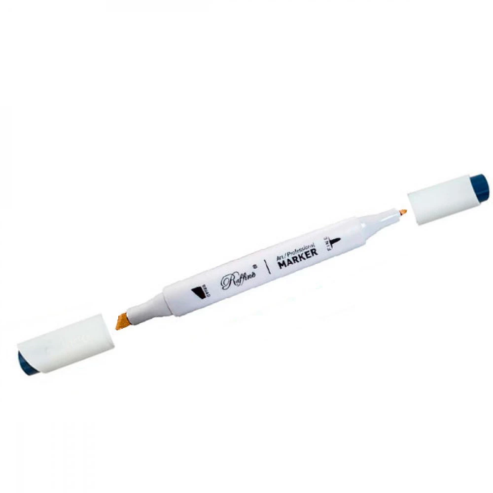 Маркер-скетч Marco 1-7 мм (Raffine) 7800 (B258) двосторонній синьо-чорний