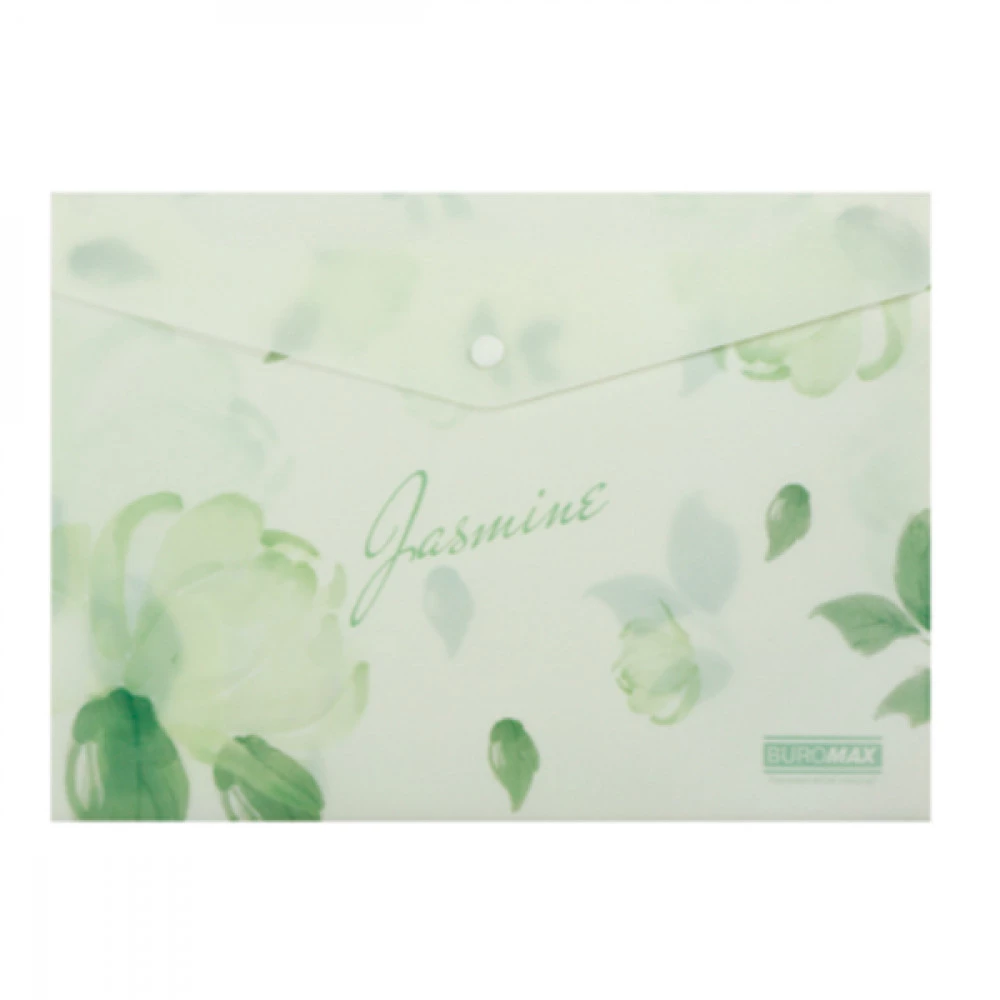 Папка-конверт А4 BuroMAX BM3943-38 ARABESKI пластик на кнопці непрозор.м'ята