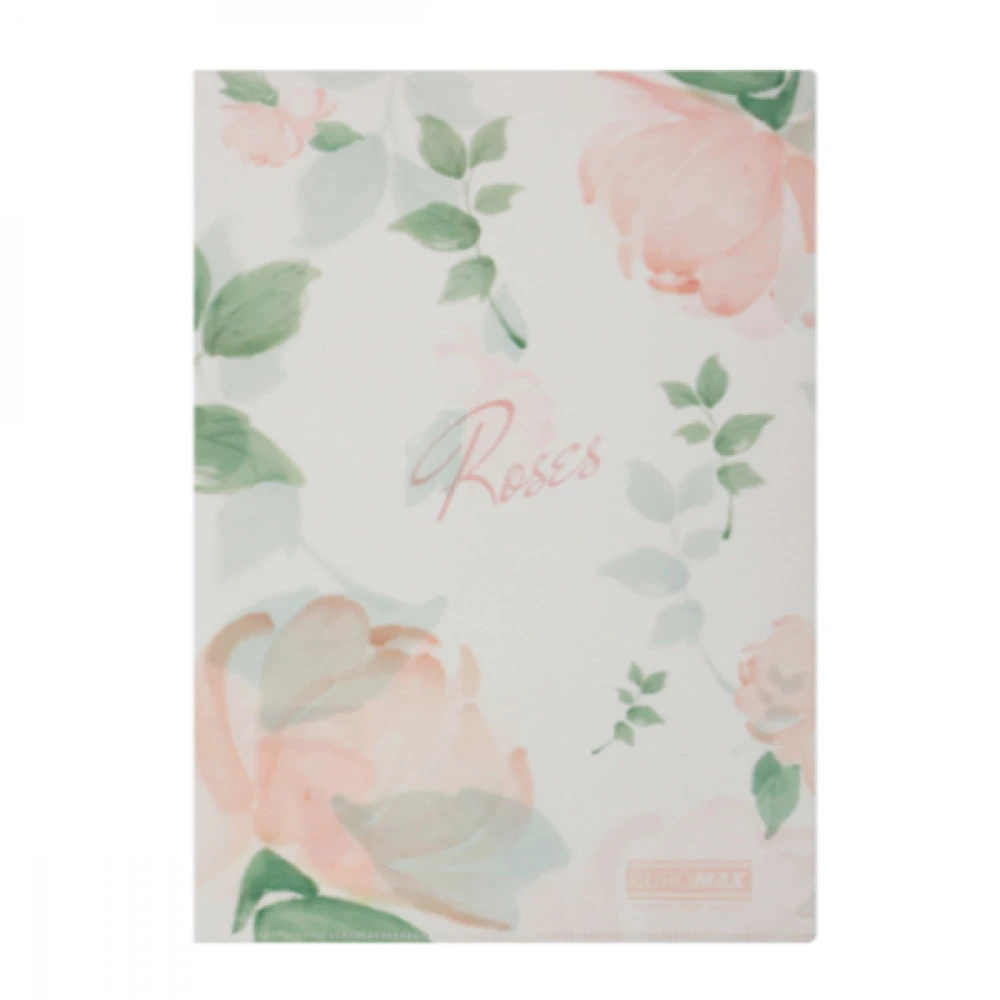 Кутник пластиковий А4 BuroMax ARABESKI 180мк BM3854-27 кораловий