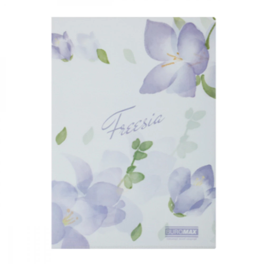 Кутник пластиковий А4 BuroMax ARABESKI 180мк BM3854-26 бузковий