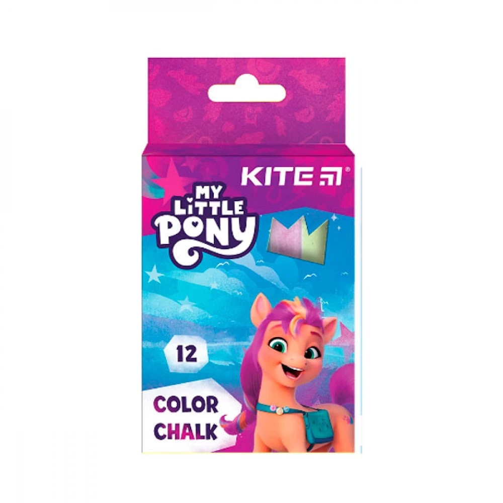 Крейда кольорова 6 кольорів Kite Little Pony LP24-075 (12шт)