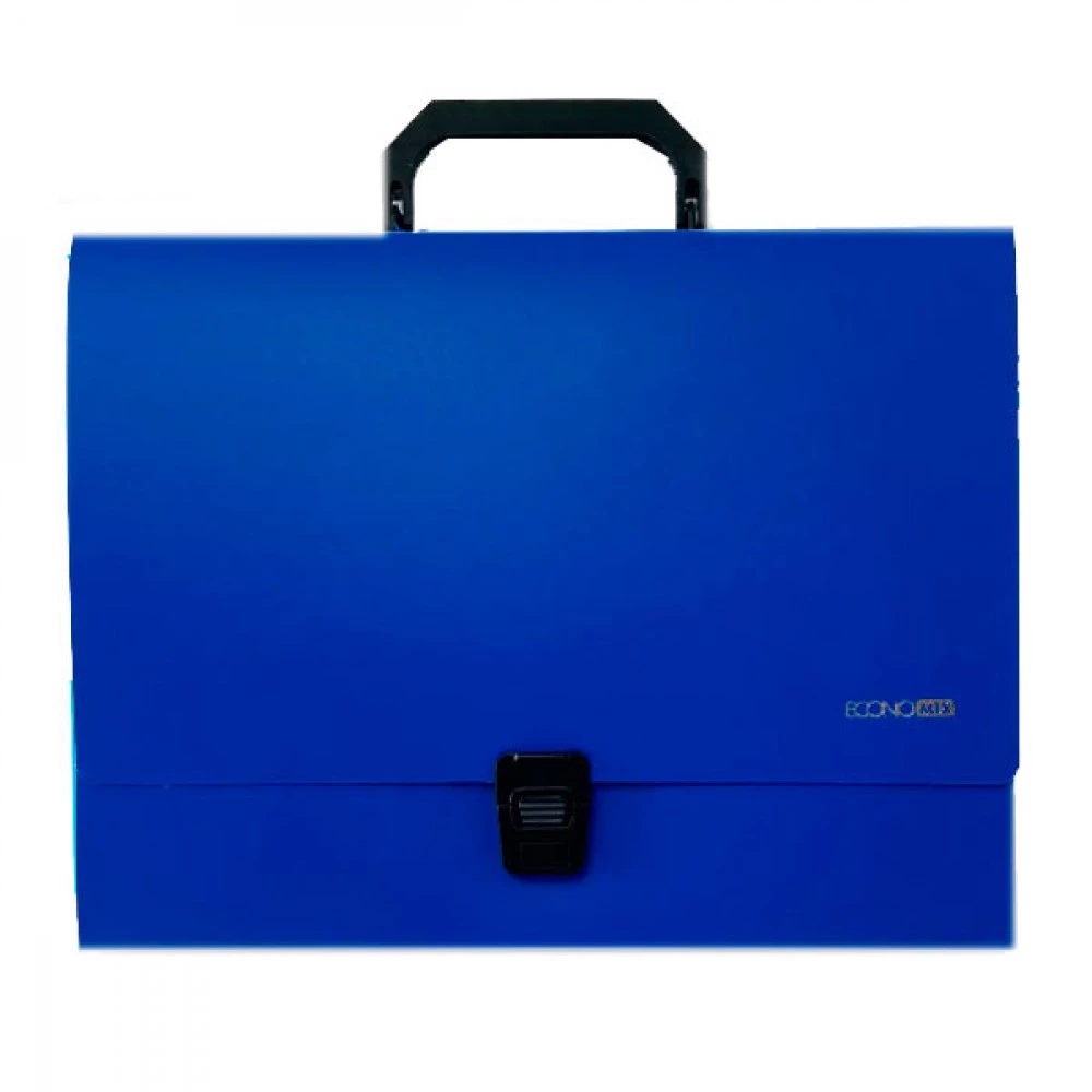 Портфель пластиковий А4 1 відділення Economix E31607-02 синій