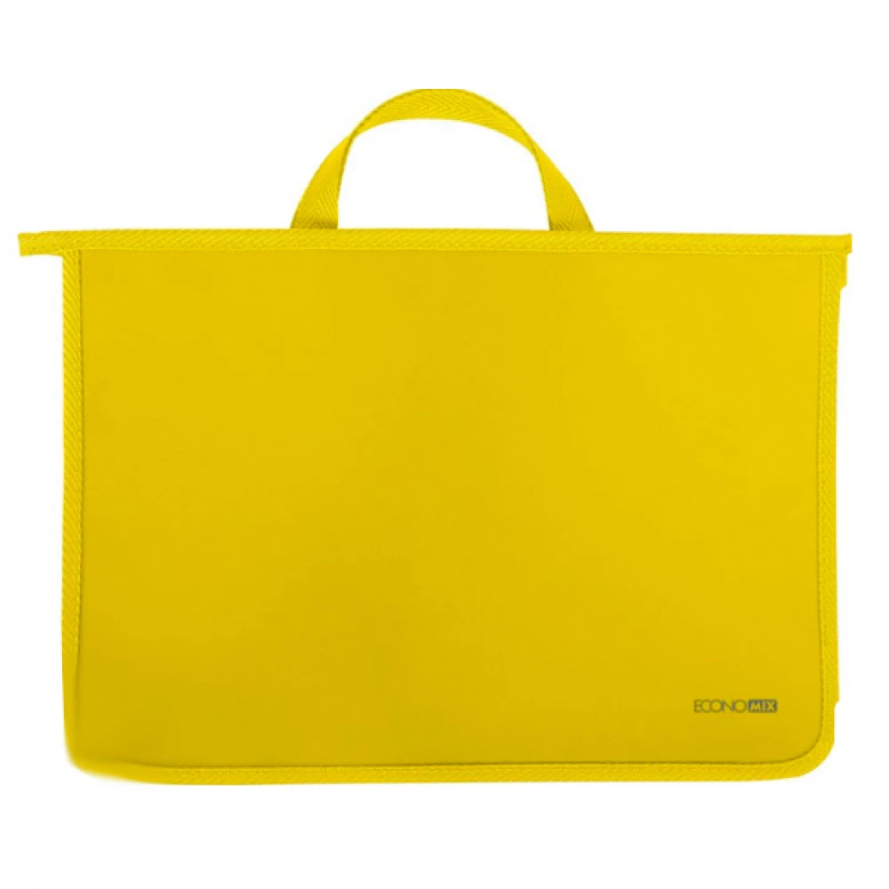 Портфель пластиковий А4 "Economix" E31630-05 2 відділення жовтий