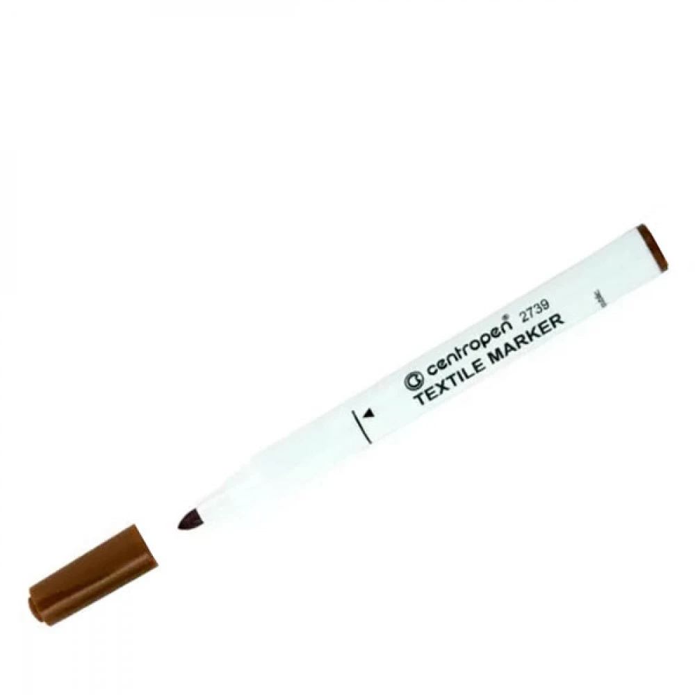 Маркер "Centropen" 2739 для коричневого текстилю