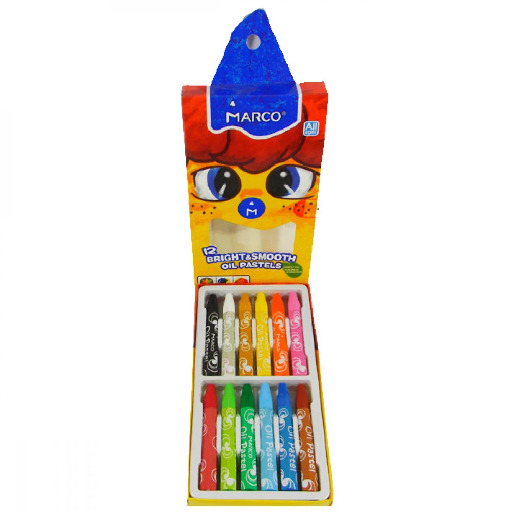 Крейда-пастель масляні 12 кольорів "Marco" 1100/12 OP